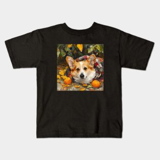 Corgi Farm Kids T-Shirt